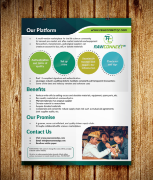 Brochure Design by Deziners Zone for RAWCONNECT-QC | Design: #19337132