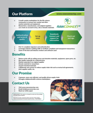 Brochure Design by Deziners Zone for RAWCONNECT-QC | Design: #19384418