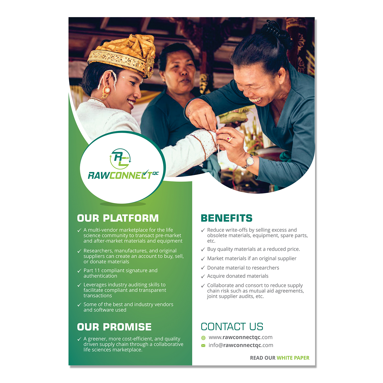 Brochure Design by ecorokerz for RAWCONNECT-QC | Design #19382656