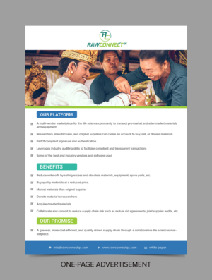 Brochure Design by SAI DESIGNS for RAWCONNECT-QC | Design: #19349219