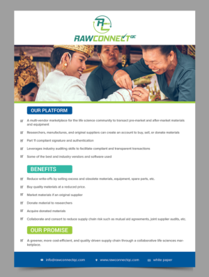 Brochure Design by SAI DESIGNS for RAWCONNECT-QC | Design: #19378860