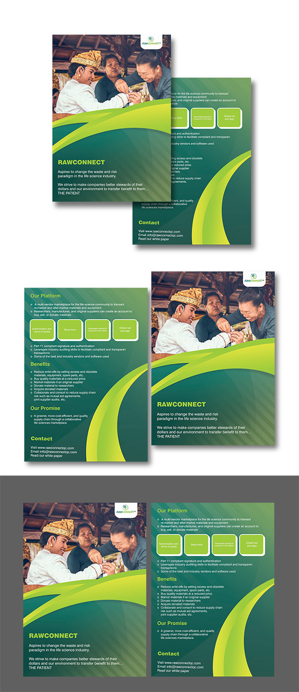 Brochure Design by seventytwostud for RAWCONNECT-QC | Design #19378144