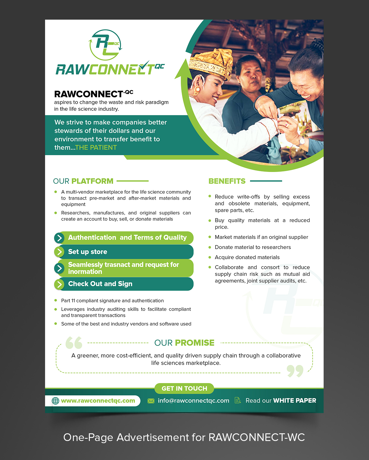 Design de Brochure par ARTOGRAPHY pour RAWCONNECT-QC | Design #19368205