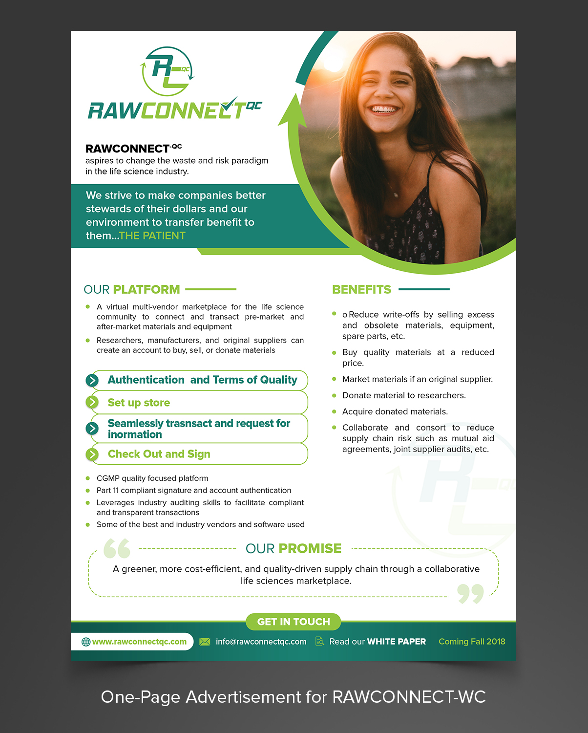 Diseño de Brochure por ARTOGRAPHY para RAWCONNECT-QC | Diseño #19412320