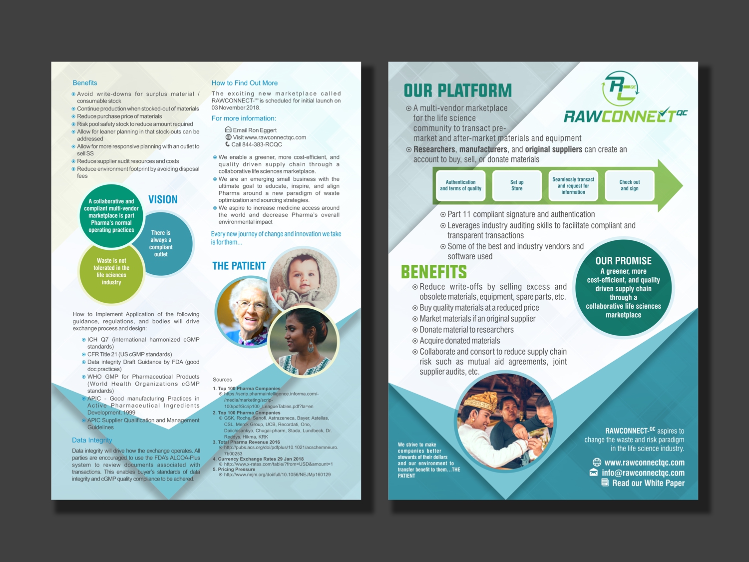 Brochure Design by GraphixKeeper for RAWCONNECT-QC | Design #19371028