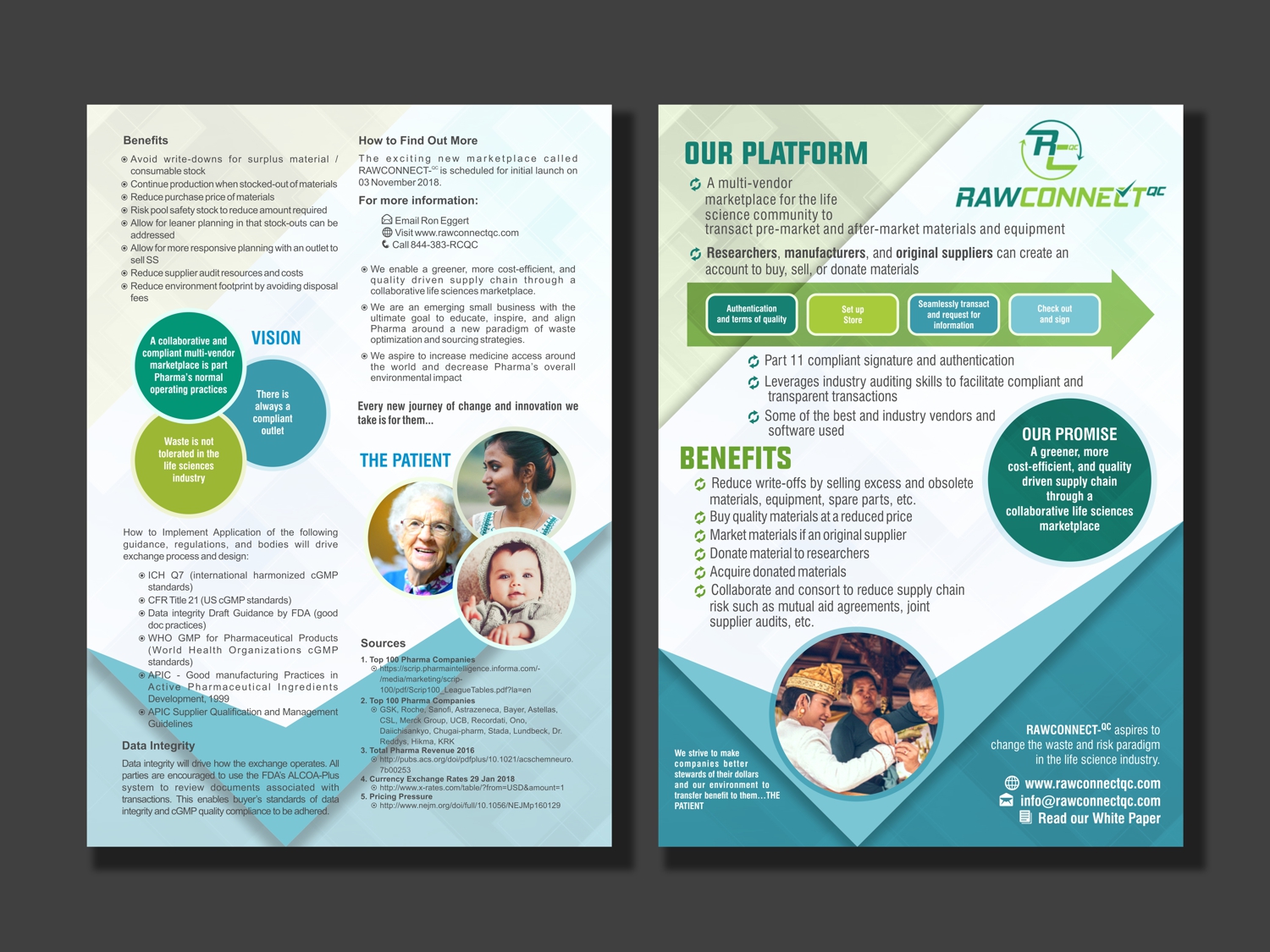 Diseño de Brochure por GraphixKeeper para RAWCONNECT-QC | Diseño #19381173