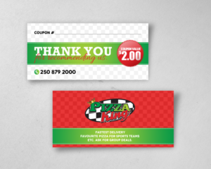 Pizza King Hotel Coupon | Flyer Design by chandrayaan.creative