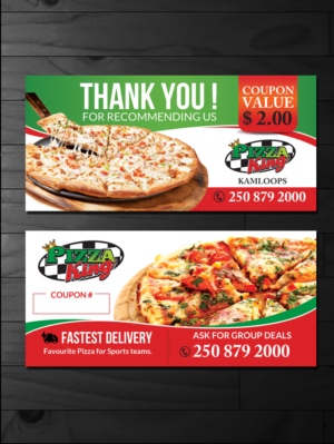 Pizza King Hotel Coupon | Flyer Design by innovative earth