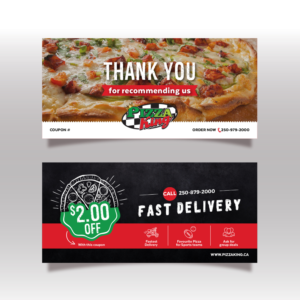 Pizza King Hotel Coupon | Flyer Design by sandravelasco