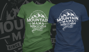 Mountain Mama Natural Foods T-Shirt Design  | T-Shirt-Design von Ena
