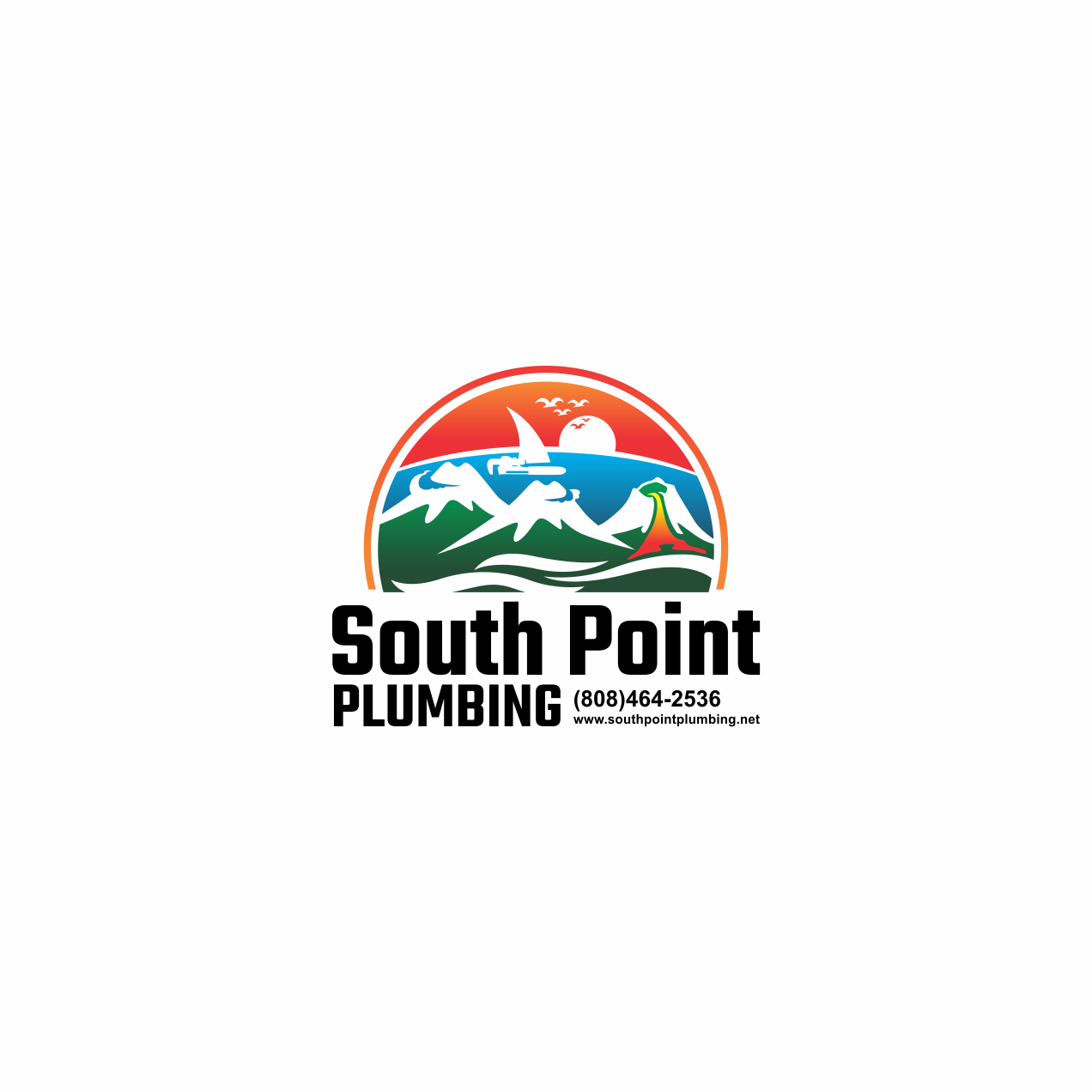 Logo Design by Arham Hidayat for South Point Plumbing | Design #19354814
