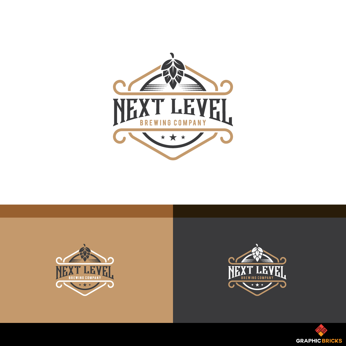 Logo Design by Graphic Bricks for Next Level Brewing Company | Design #19328234