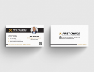 Business Card Design by Tilt for First Choice Loan Services | Design: #19344722