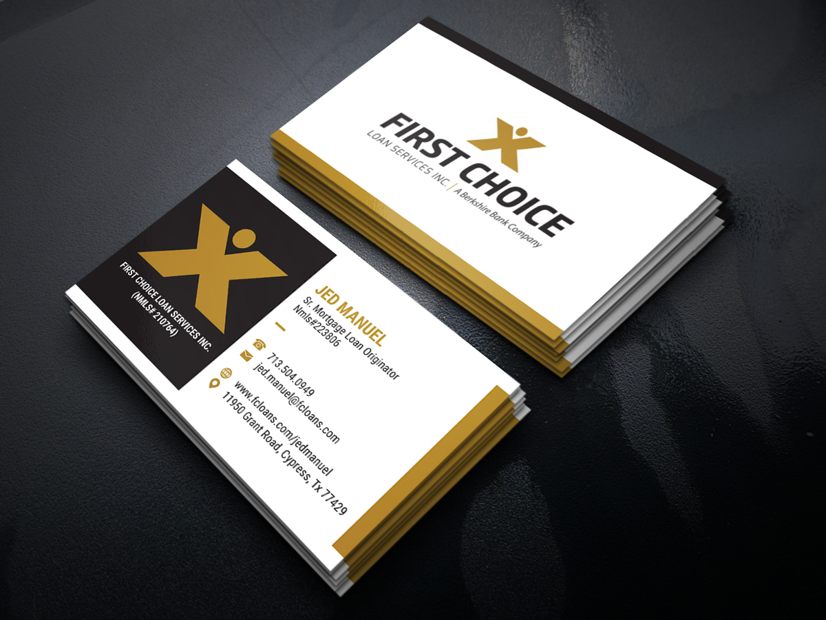 Diseño de Tarjeta de Presentación por JK18 para First Choice Loan Services | Diseño #19326260