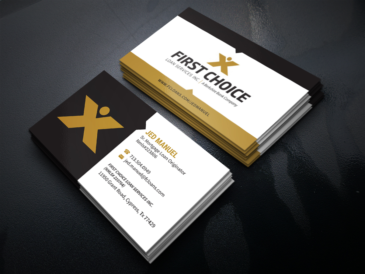 Business Card Design by JK18 for First Choice Loan Services | Design #19335371