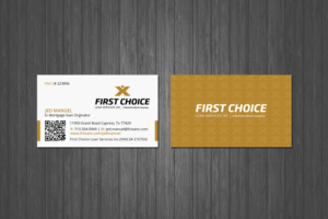 Business Card Design by Creations Box 2015 for First Choice Loan Services | Design: #19332469