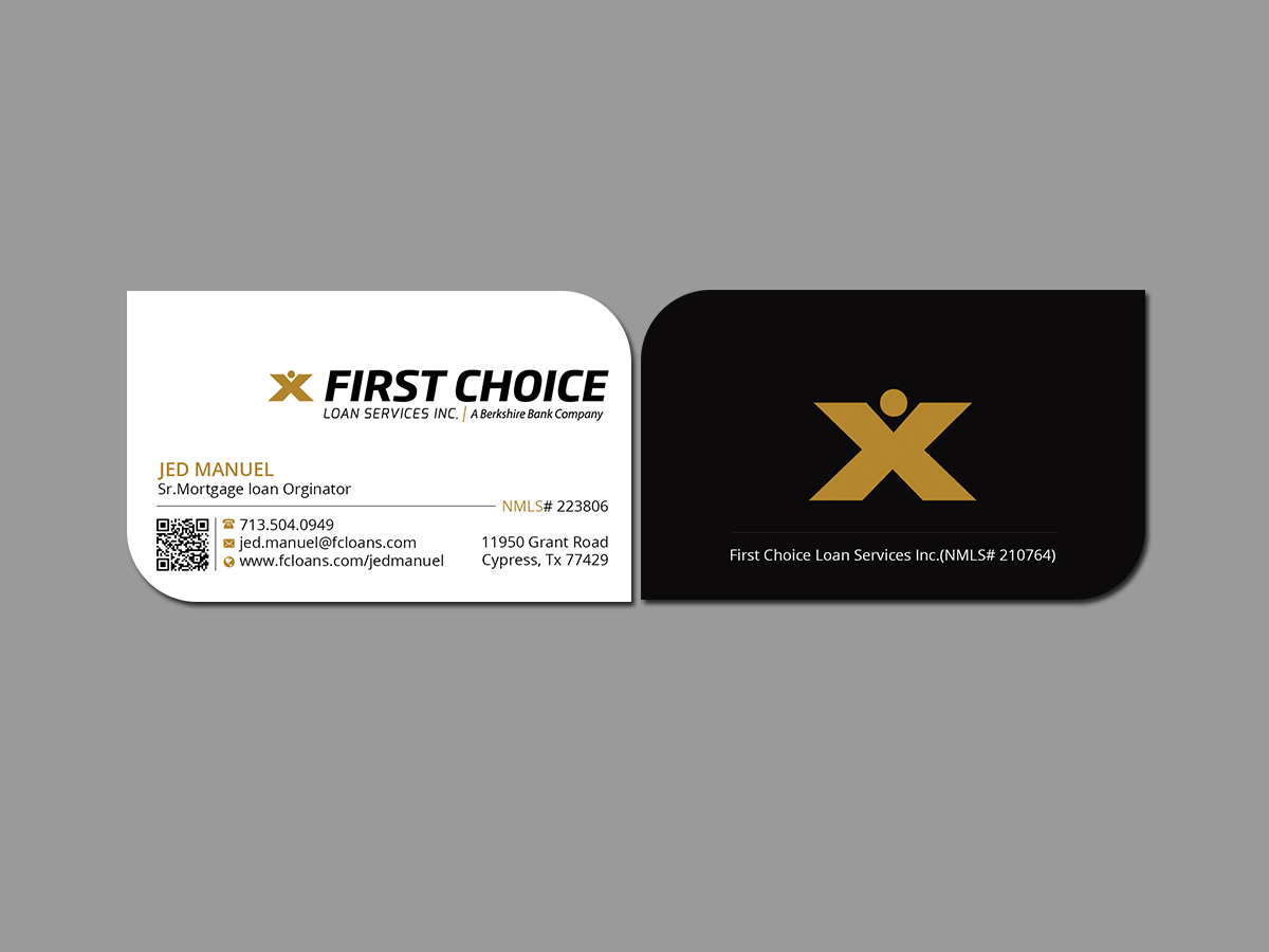 Business Card Design by Creations Box 2015 for First Choice Loan Services | Design #19332492