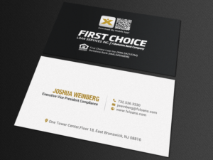 Business Card Design by chandrayaan.creative for First Choice Loan Services | Design: #19325945