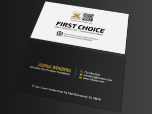 Business Card Design by chandrayaan.creative for First Choice Loan Services | Design: #19325947