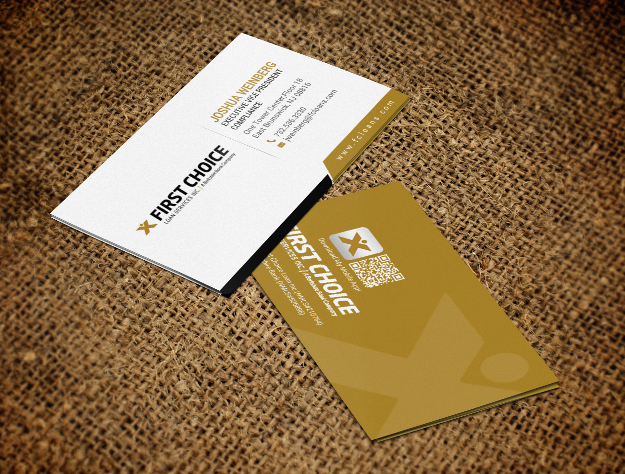 Diseño de Tarjeta de Presentación por chandrayaan.creative para First Choice Loan Services | Diseño #19326935