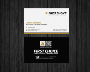 Business Card Design by chandrayaan.creative for First Choice Loan Services | Design: #19330452