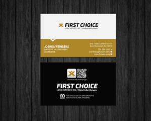 Business Card Design by chandrayaan.creative for First Choice Loan Services | Design: #19330456