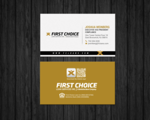 Business Card Design by chandrayaan.creative for First Choice Loan Services | Design: #19330461