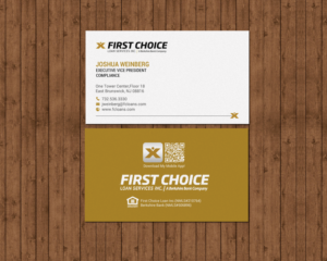 Business Card Design by chandrayaan.creative for First Choice Loan Services | Design: #19331691