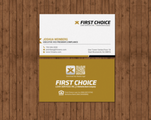 Business Card Design by chandrayaan.creative for First Choice Loan Services | Design: #19331693
