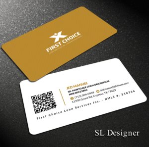 Business Card Design by SL Designer for First Choice Loan Services | Design: #19329405
