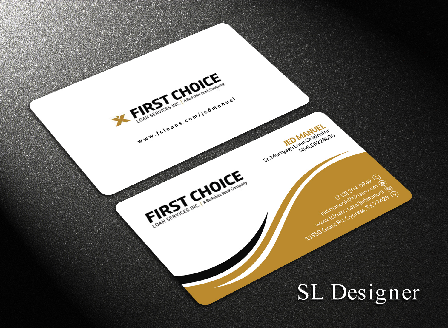 Business Card Design by SL Designer for First Choice Loan Services | Design #19329427