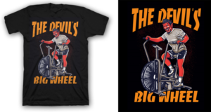 Satan's Tricycle or The Devil's Big Wheel | Diseño de Camiseta por theodorusdick14