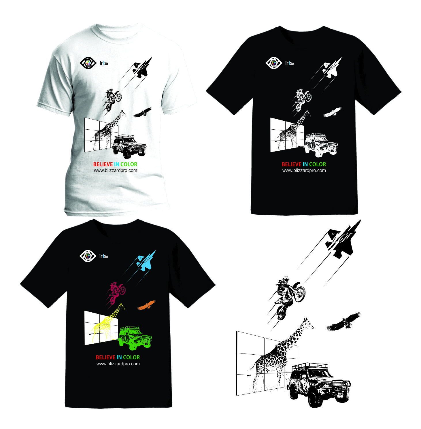 T-shirt Design by Tokaa for Blizzard Lighting, LLC | Design #19348623