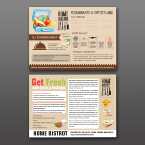 2 page infographic for a company restaurant business in Switzerland | Diseño de Flyer por Creative Jiniya