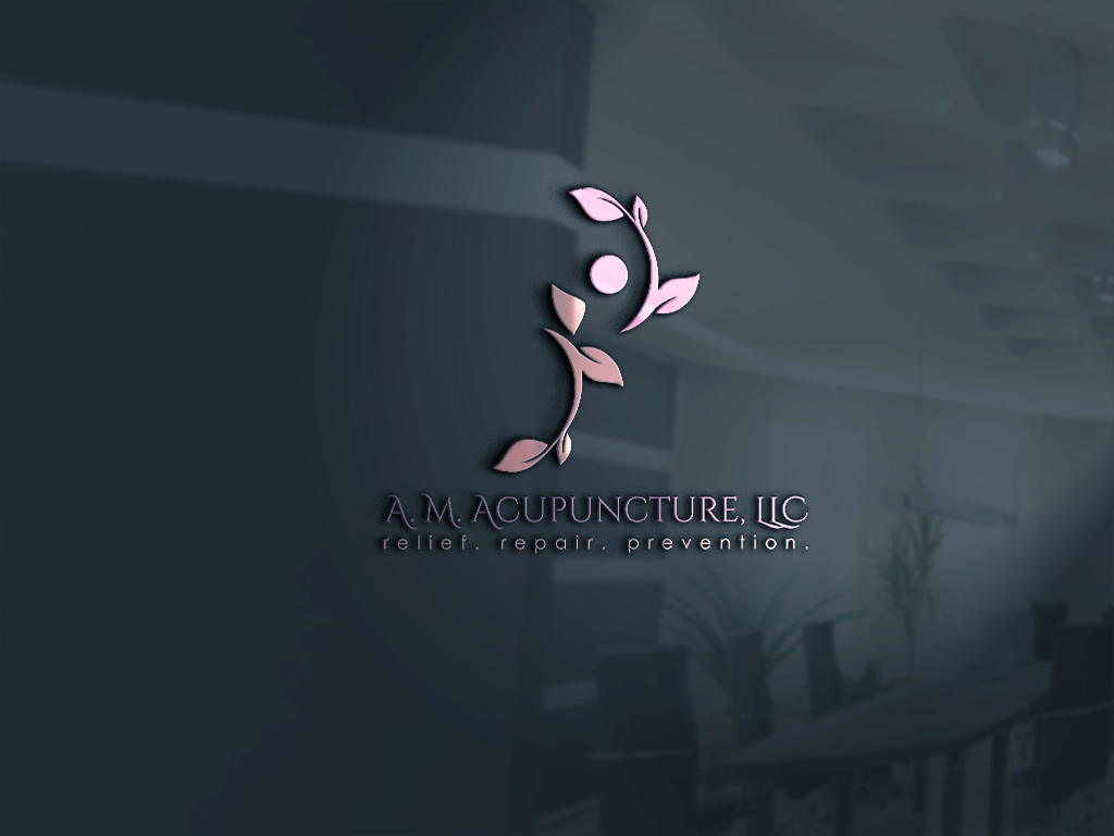 Logo Design by Rosaleen for A. M. Acupuncture, LLC | Design #19347326