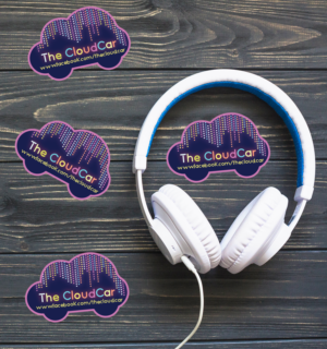 CloudCar Stickers for BurningMan | Diseño Gráfico por Kristina Andonoff
