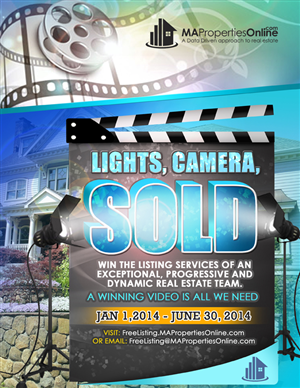 Real estate team needs a poster design to promote Free Listing competition | Poster Design by James Sylvester