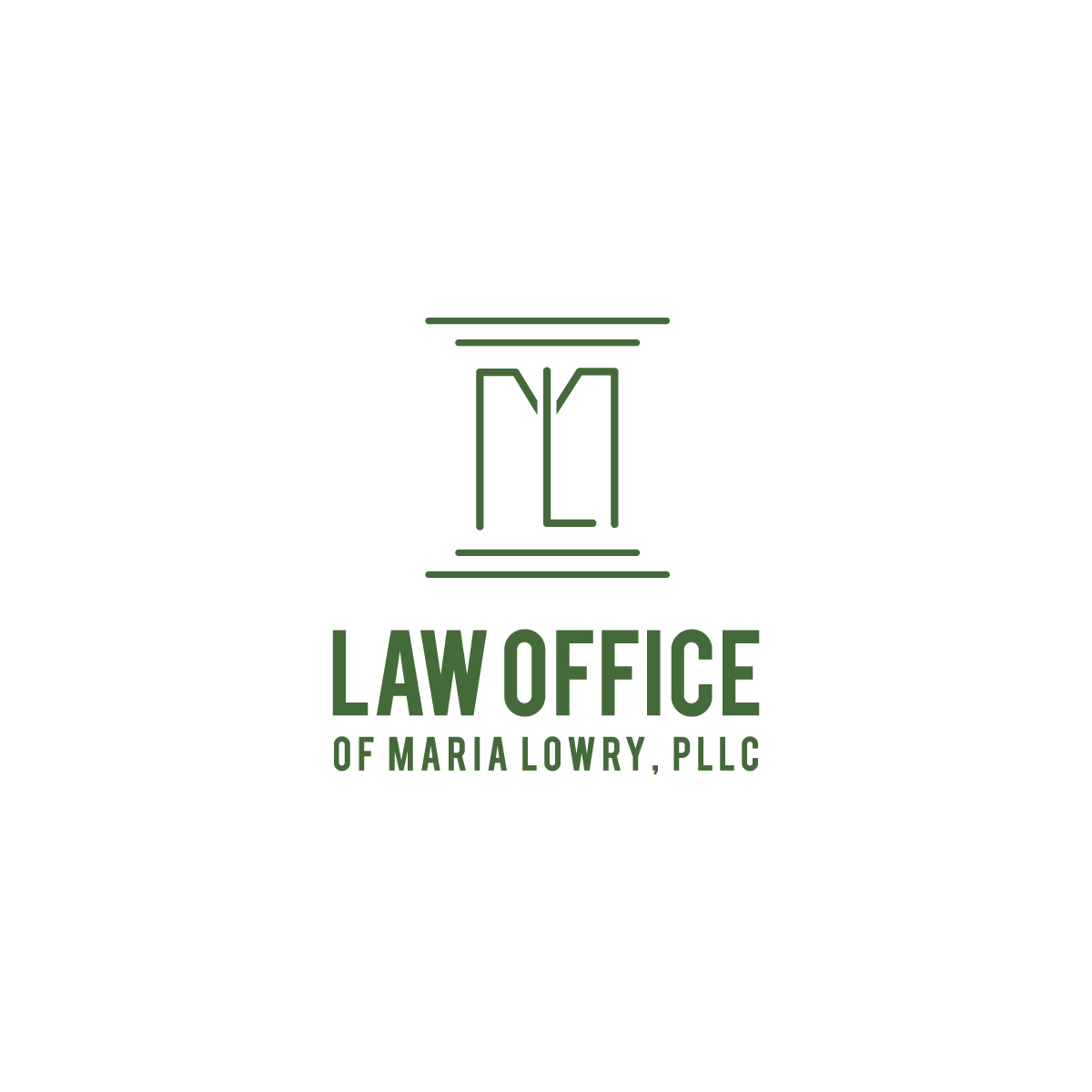 Logo Design by **INCREDIBLEDESIGNERS** for Law Office of Maria Lowry, PLLC | Design #19342037