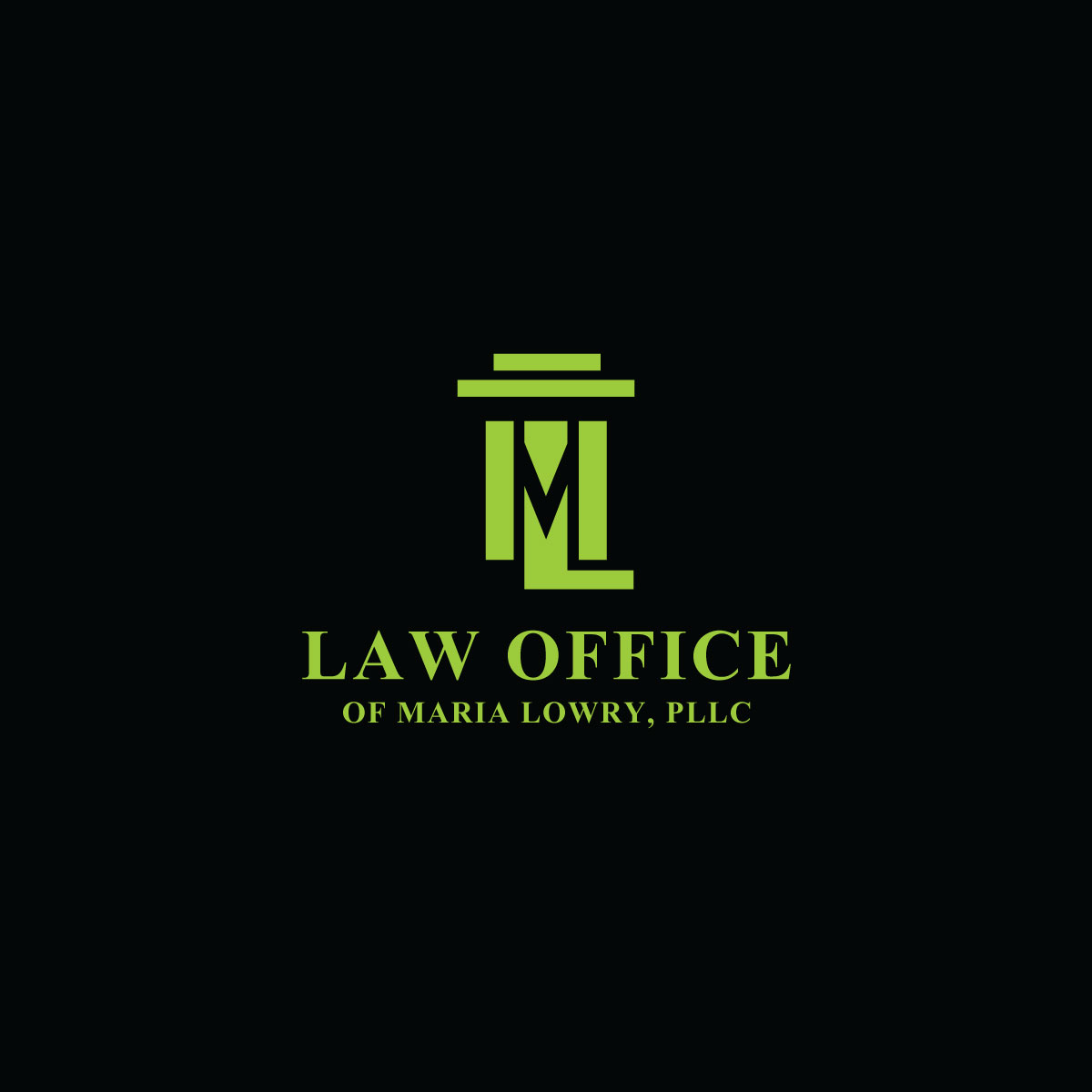 Diseño de Logo por **INCREDIBLEDESIGNERS** para Law Office of Maria Lowry, PLLC | Diseño #19400487