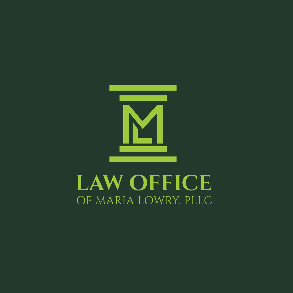 Diseño de Logo por **INCREDIBLEDESIGNERS** para Law Office of Maria Lowry, PLLC | Diseño #19400489