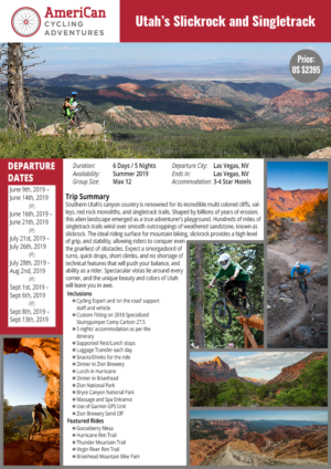 Brochure Design by Sheingart for AmeriCan Cycling Adventures  | Design #19365924