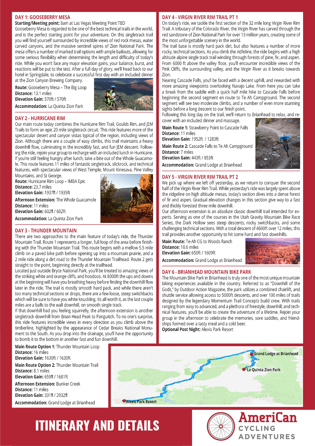 Brochure Design by Sheingart for AmeriCan Cycling Adventures  | Design #19660961