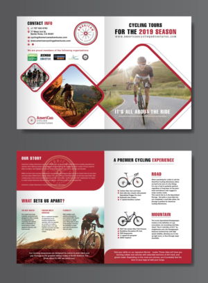 Brochure Design by cre8vpixDesign for AmeriCan Cycling Adventures  | Design #19365402