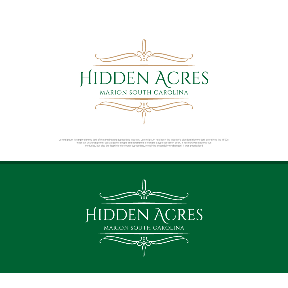 Logo Design by sushsharma99 for Hidden Acres | Design #19340671