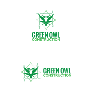 Green Owl Construction | Logo Design by ART DEPOT