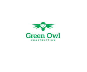 Green Owl Construction | Logo Design by Buck Tornado