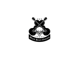 Black Heart Guitars | Logo Design by Neil
