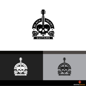 Black Heart Guitars | Logo Design by Graphic Bricks