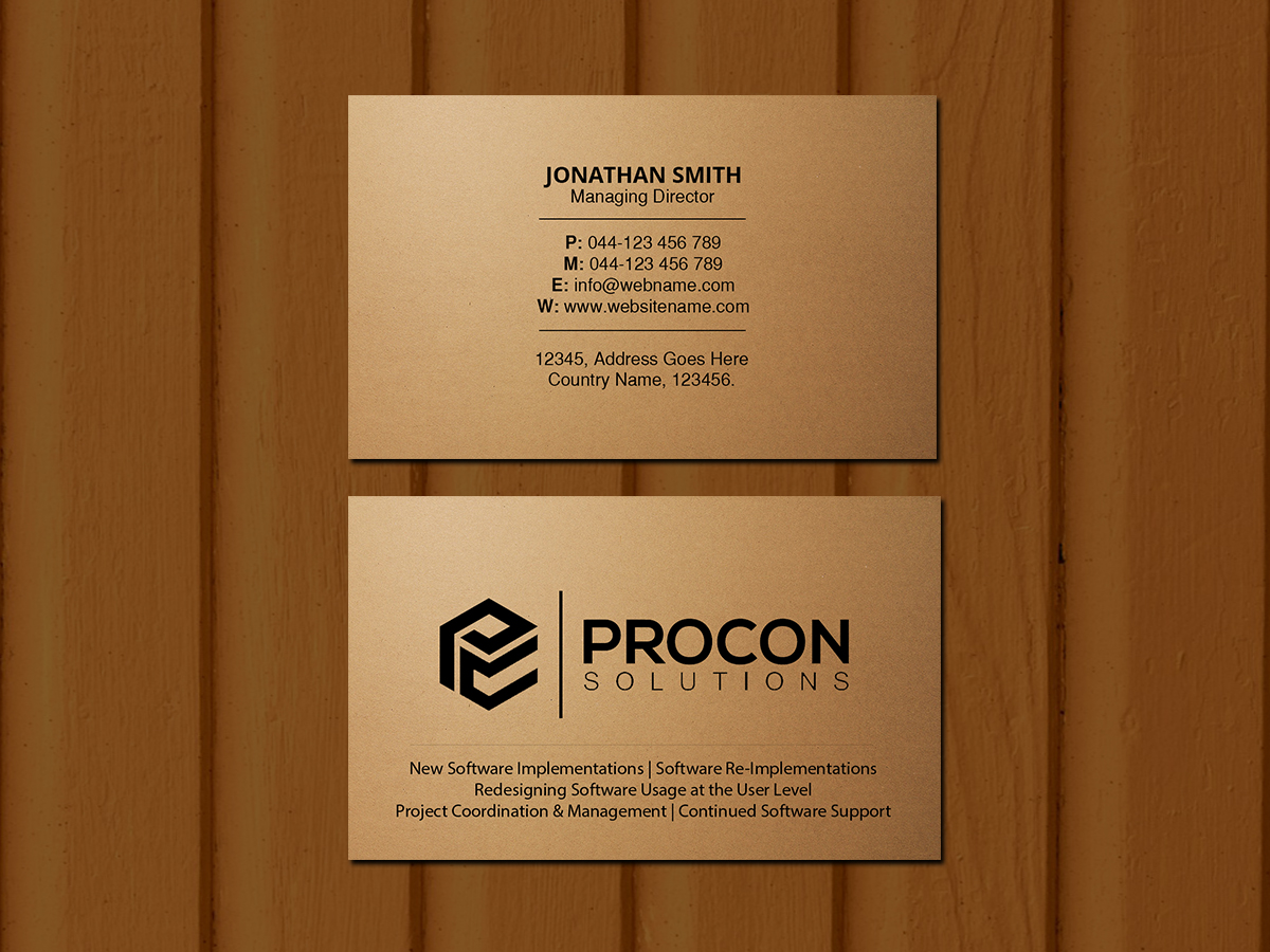 Business Card Design by Creations Box 2015 for this project | Design #19358275