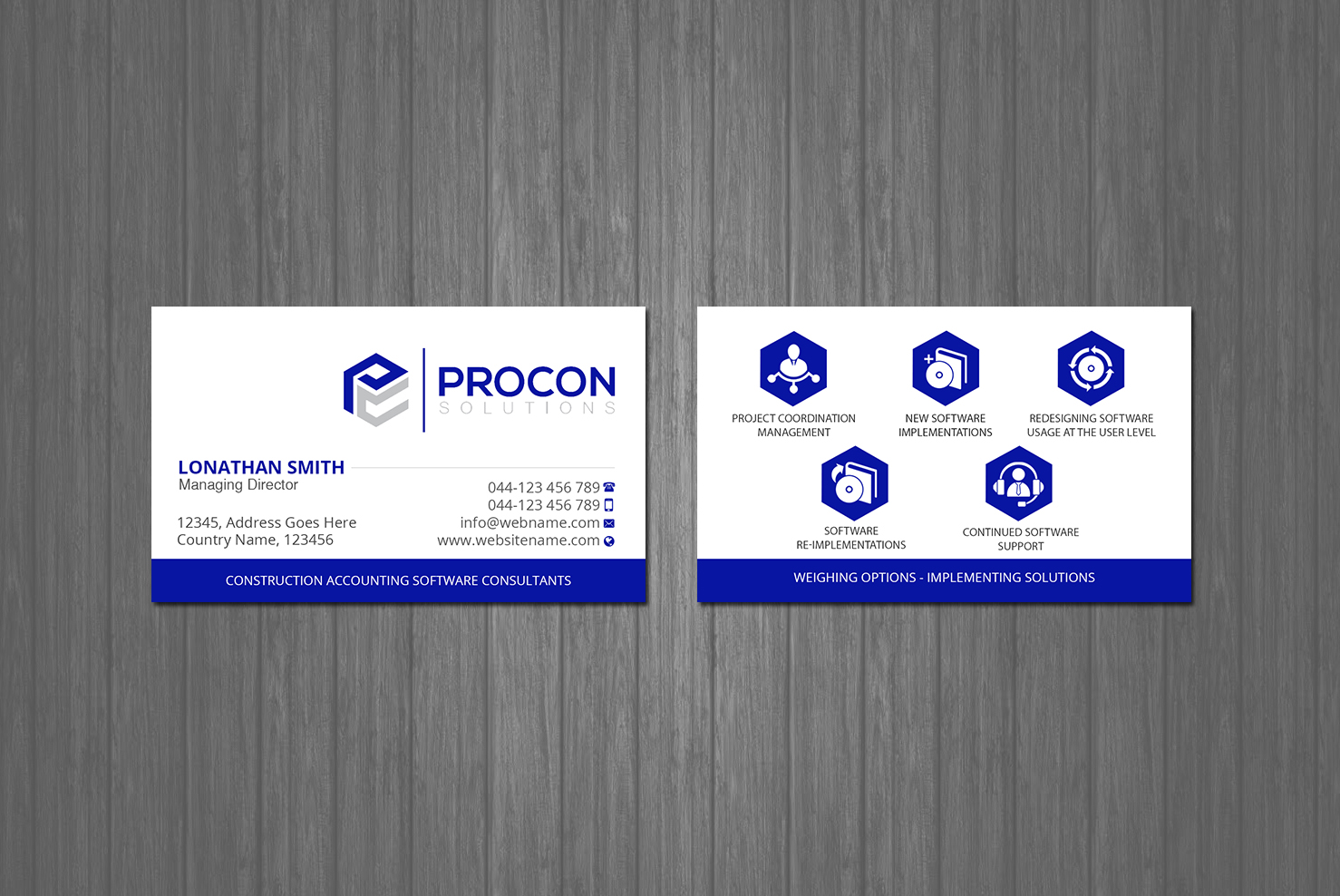Business Card Design by Creations Box 2015 for this project | Design #19358280